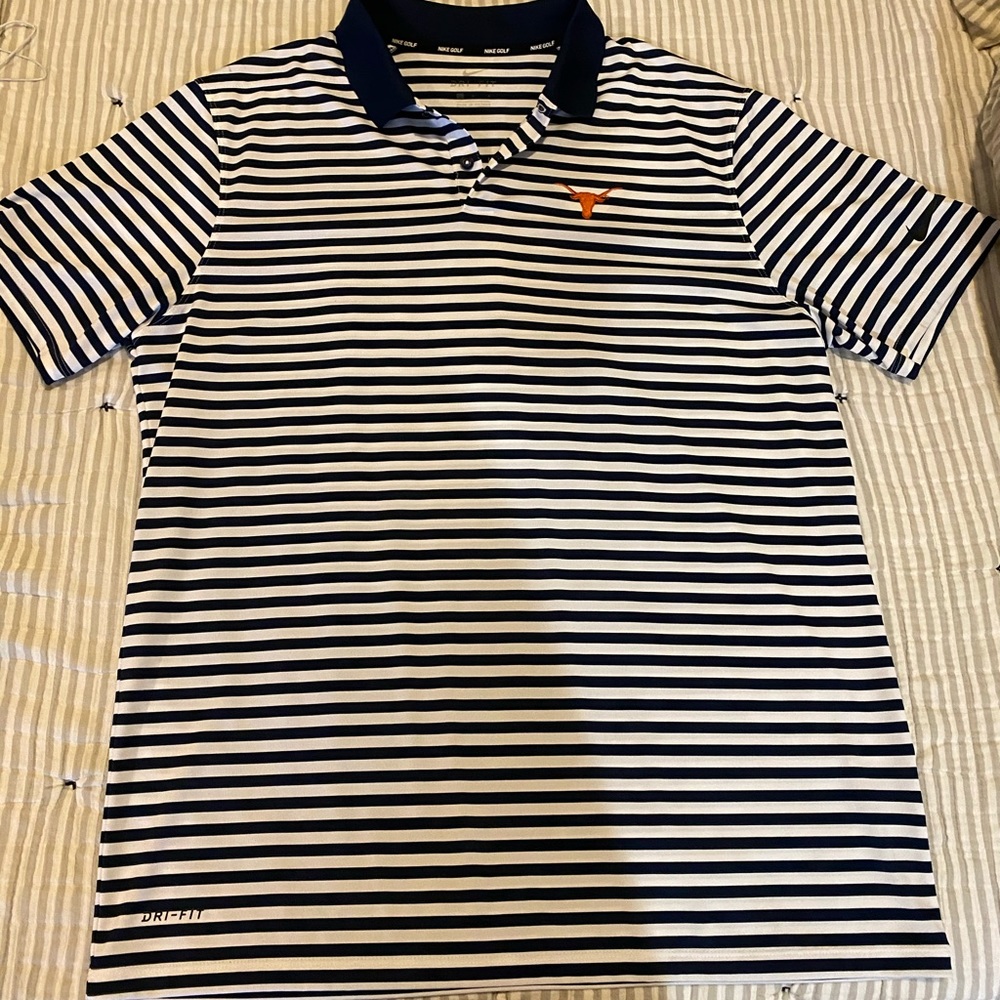 Nike Striped Longhorn Polo. Like new condition